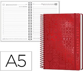 Agenda de escritório liderpapel 2027 espiral syros dia/pág...