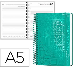 Agenda de escritório liderpapel 2027 espiral syros dia/pág...