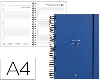 Agenda de escritório liderpapel 2027 espiral olbia dia/pág...