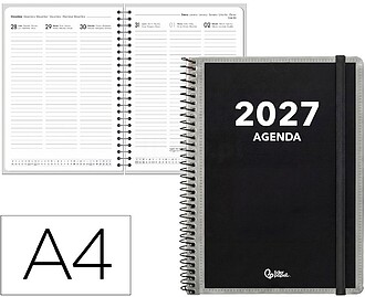 Agenda de escritório liderpapel 2027 espiral personalizáve...