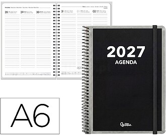 Agenda de escritório liderpapel 2027 espiral personalizáve...