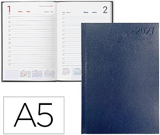 Agenda de escritório liderpapel 2027 encadernada corfu dia/...
