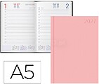 Agenda de escritório liderpapel 2027 encadernada corfu dia/página a5 bilíngue papel 60g fsc nova cor português