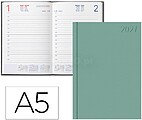 Agenda de escritório liderpapel 2027 encadernada corfu dia/página a5 bilíngue papel 60g fsc nova cor português