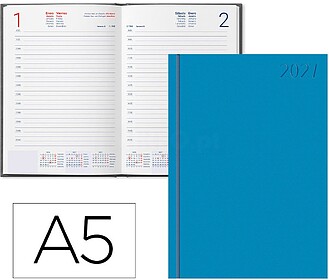 Agenda de escritório liderpapel 2027 encadernada corfu dia/...
