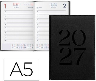 Agenda de escritório liderpapel 2027 encadernada creta dia/...