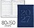 Agenda de escritório liderpapel 2027 encadernada creta semana à vista 80x150 mm bilíngue papel 70g fsc azul - imagem 1
