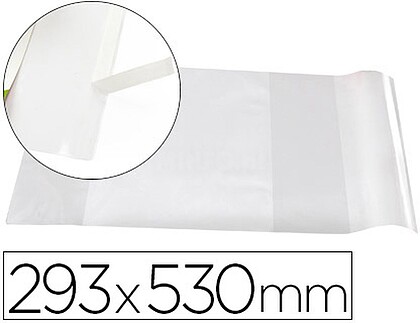 AD08 : Forra livros liderpapel com aba ajustavel adesivo 293 x 530 mm