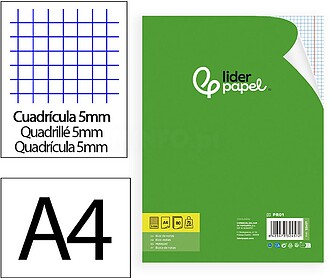 Recarga Papel A4 Quadriculado 60gr 80 Folhas 1un Venda Multi...