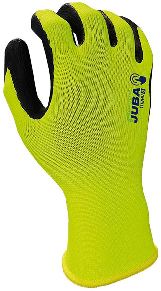 Luva Eco-Nit Espuma Costas Alta Visibilidade T6. JUBA G-80058