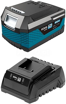 G-08423 : 08423 PACK BATERÍA LI-ION 20 V 4.0 Ah (08771) + CARGADOR 20 V 60 W (08772)