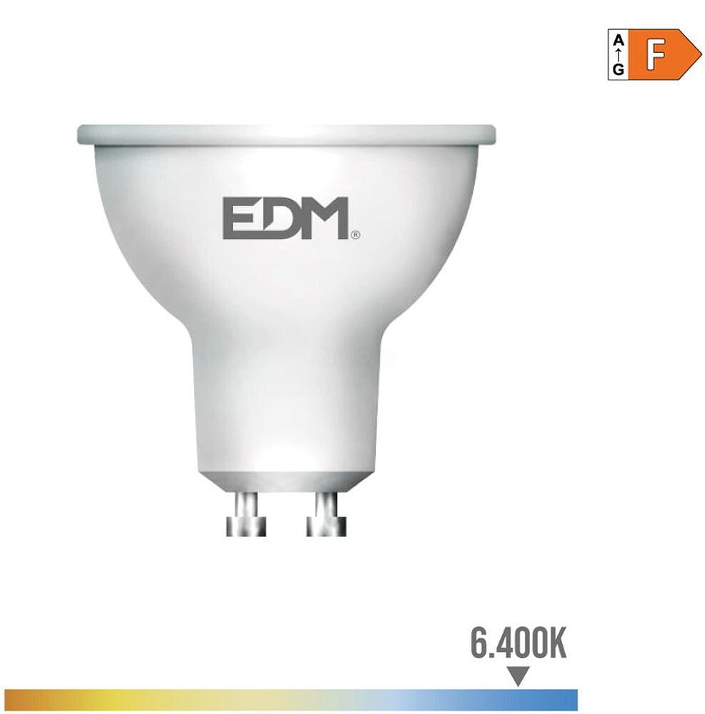 Lâmpada LED GU10 8W 600LÚMENES 6.400K EDM 35386