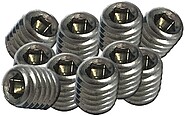 Tornillo Prisionero Manilla, Modelo TRN04, de Acero Inoxidable Con Acabado Inox, M6 x 6 mm, 10 uds, Blister G-86245