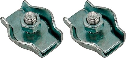 86355 SUPORTE DE CABO PLANO SIMPLES SJT03, 3 mm, GALVANIZADO, BLISTER 2 unid