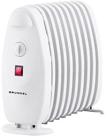 GRUNKEL MINI RADIATOR OIL ELECTRIC 800W WHITE RACP-80D