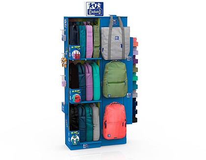 400186106 : Conteudo expositor mochilas b-trendy 3/4