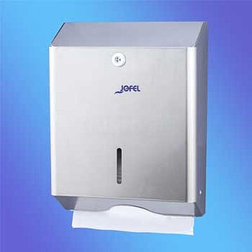 6821400 : Dispensador Toalhas Mao Zig-Zag Aço Inox Satinado