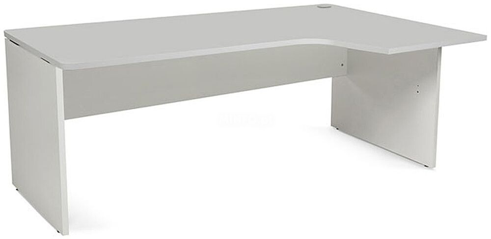 Ala para mesa rocada serie work 180x120 cm direita acabamento ab02 aluminio/cinza 2052AN02V26