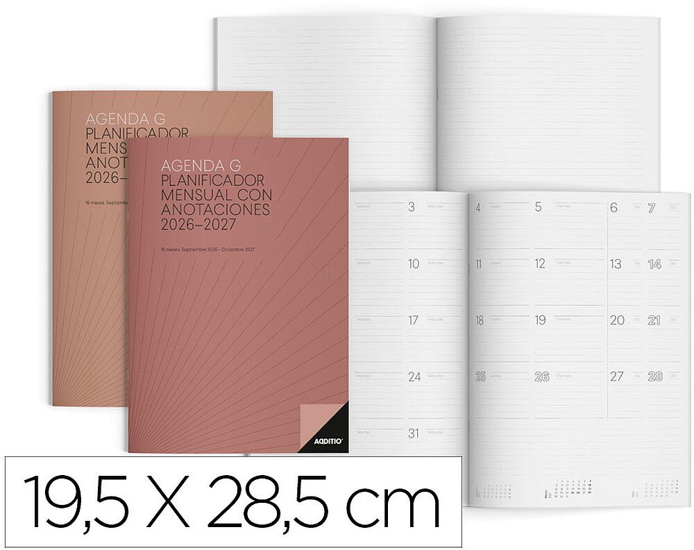 Agenda Escolar G Mes a LA Vista 2013-2014 Calendario de Planificacion 18,5 X 28,5 CM P182