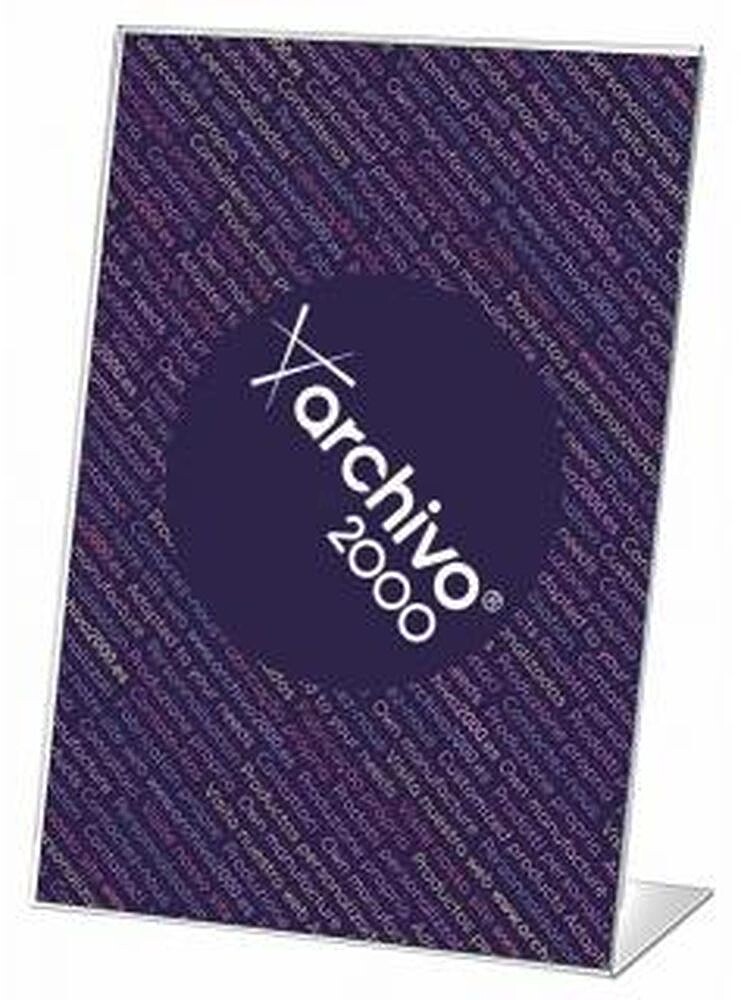 CS TP : Expositor sobremesa archivo 2000 con forma l poliestireno transparente din a5 vertical 55x210x150 mm 10905