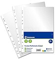 Bismark Pack de 100 Fundas Multitaladro Tamanho Folio 35 Micras - Acabamento em Cristal - Ideal para Pastas com Mecanismo de Argolas BI334174