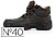 Bota de segurança safetop eurio couro gravado sola de aço antiperfuração s3 sr tamanho 40 cor preto 226-40 - imagem 1