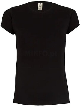T-Shirt Mulher Algodão 155g Preto Tamanho M T-Shirt Mulher Algodão 155g Preto Tamanho M