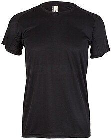 6308210 T-Shirt Adulto 100% Poliéster Bird Eye 130g Preto T...