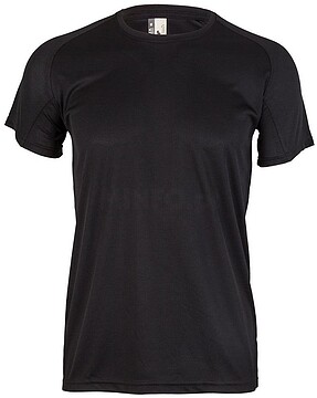 6308210 T-Shirt Adulto 100% Poliéster Bird Eye 130g Preto Tamanho L