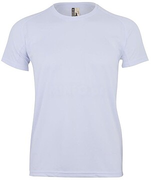 6308214 T-Shirt Adulto 100% Poliéster Bird Eye 130g Branco Tamanho S