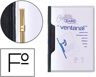 455 : Carpeta dossier fastener plastico saro folio con venta...