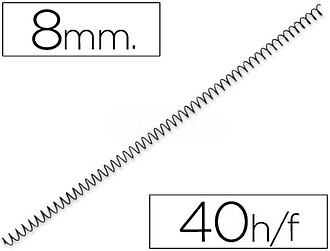 3034E4N08/200R : 200 x Espiral metalico Yosan preto passo 64...
