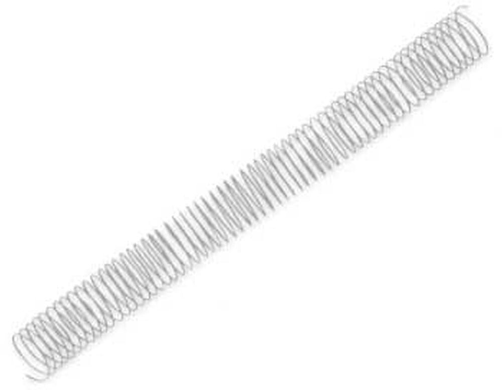 Argolas Espiral Metalicas Passo 5: 1 30mm Cx 50 Prata 1713544