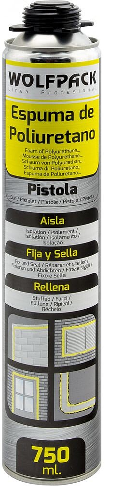 Espuma Poliuretano 750 ml. Para Pistola