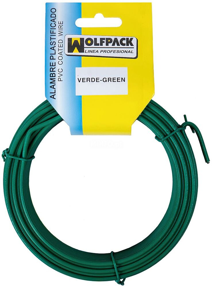 Arame Plastificado (Rollo 10 Metros) Verde Nº 16/ 2.7 mm
