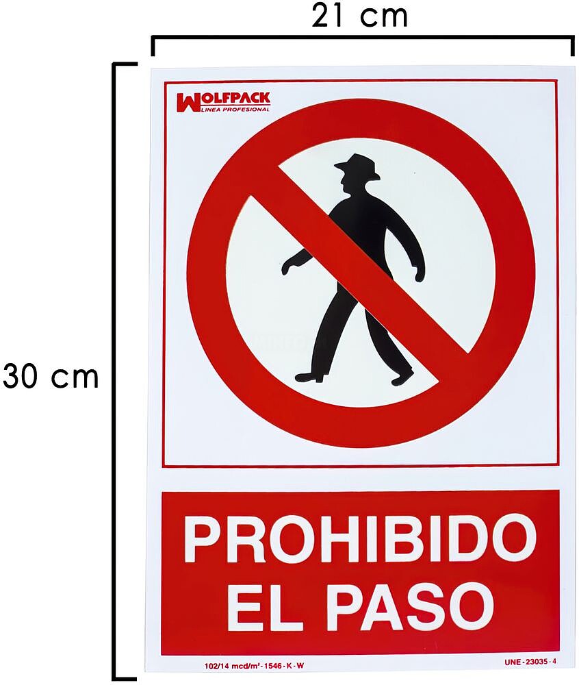 Cartaz proibido El Paso 30 x 21