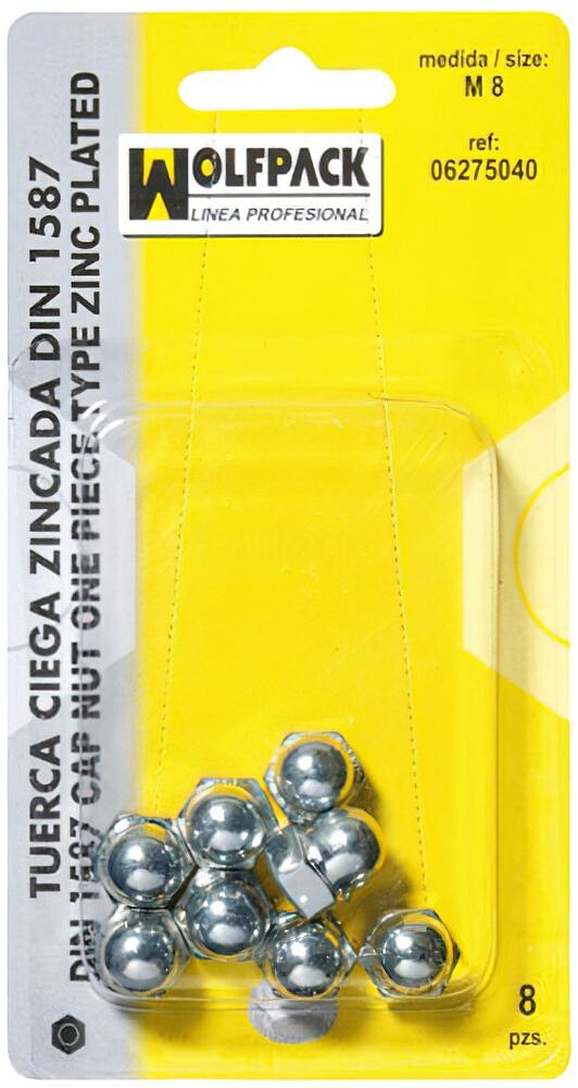Porca da bolha M12 DIN1587 (6pzs)