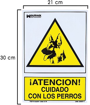 Cuidados de cartaz com cães 30 x 21