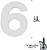 O NÚMERO ”6” WOLFPACK PL. MT 10cm + rasgado-b. 1 - imagem 1