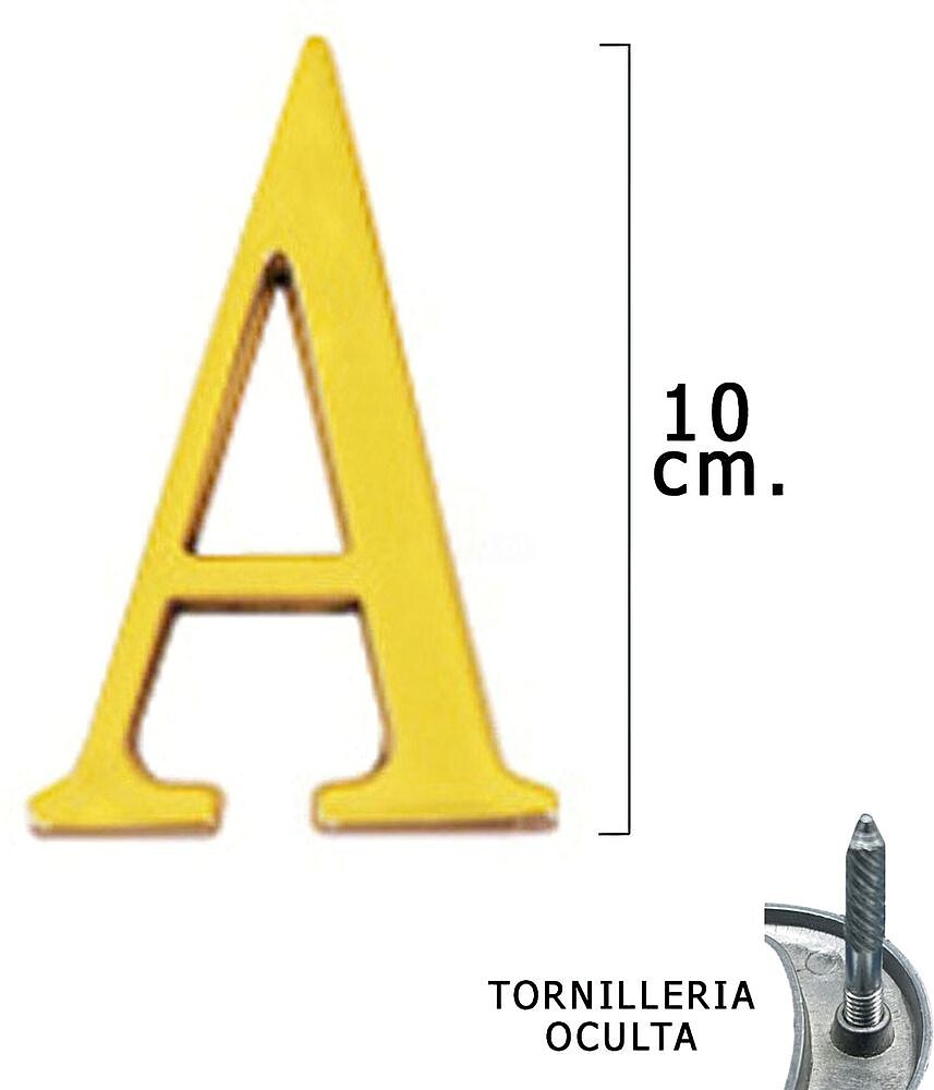 Letra ”a” bronze Wolfpack 10cm + TORN-BL.1