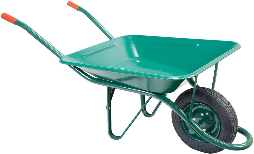 Carrinho de Mão para Obra Verde Metálico Desmontado Carrinho de Mão para Obra Verde Metálico Desmontado