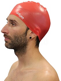 GORRO NATAÇÃO SILICONE Squba - Vermelho Senior