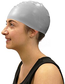 Gorro de Natação SILICONE Softee - Sénior Prata
