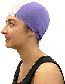 Gorro de Natação Poliéster Softee Sénior - Violeta/Branc...
