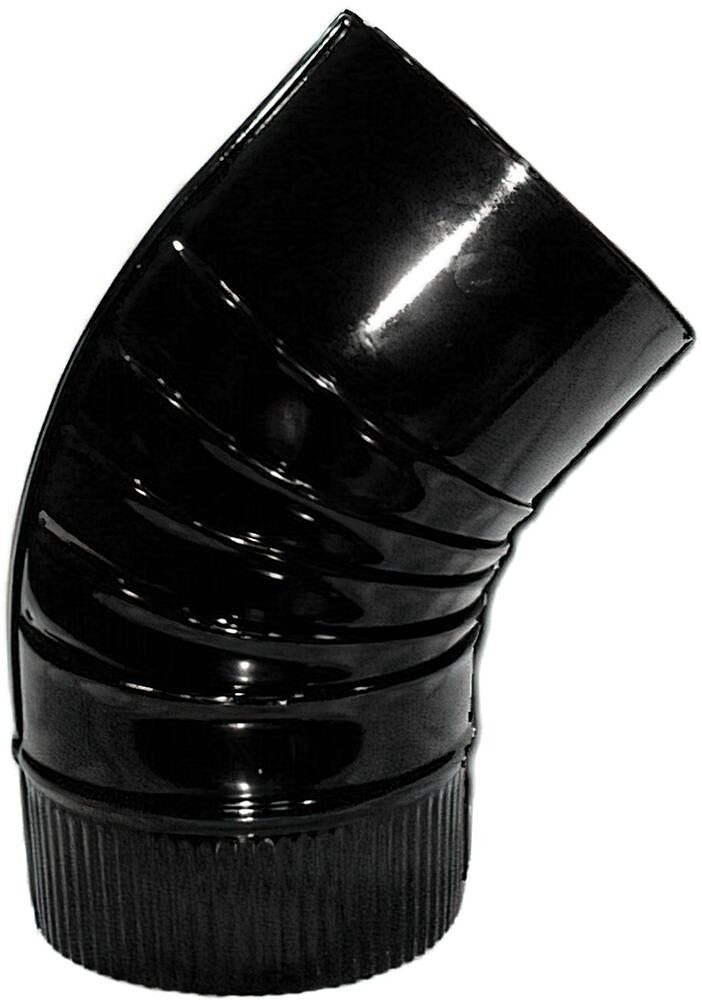 COTOVELO fogão preto VITRIFICA 110mm 45 °
