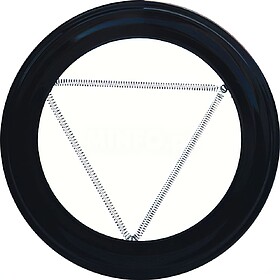 Cooktop caimento de teto vitrificados preto 150mm