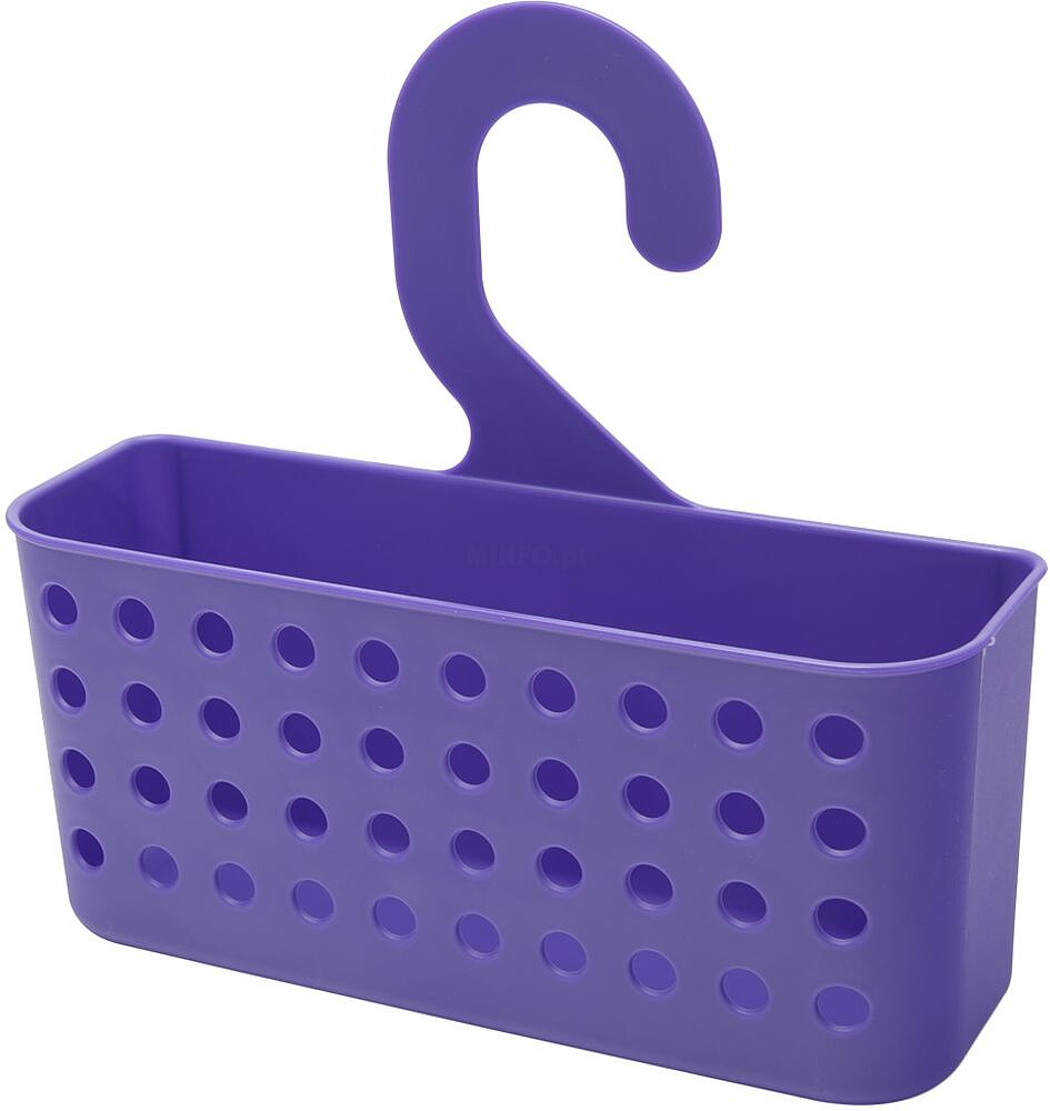 Cesta Plástico Multiusos (Pinças/ Duches) COM Cabide Cores Sortidas