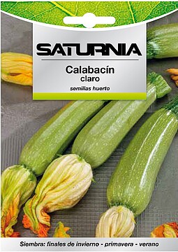 Semillas Calabacin Claro (5 gramos) Semillas Verduras, Horticultura, Horticola, Semillas Huerto