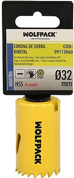 Coroa Serra Bimetal Ø 32 mm. Temperado Térmico, Base Reforçada. Coroa Madeira, Broca Furos Madeira, Aço, Ferro, Plásticos Coroa De Serra Bimetal Target Ø 32 mm