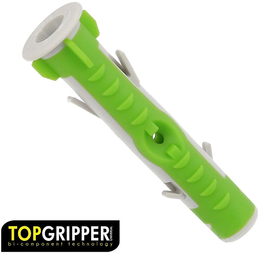 Taco Topgripper Bimaterial Ø 10 mm. (Caixa 75 unidades) Taco Ancoragem Universal, Taco Betão, Taco Pladur, Taco Tijolo Taco Topgripper Bimaterial Ø 10 mm. (Caixa 75 unidades) Uso Universal